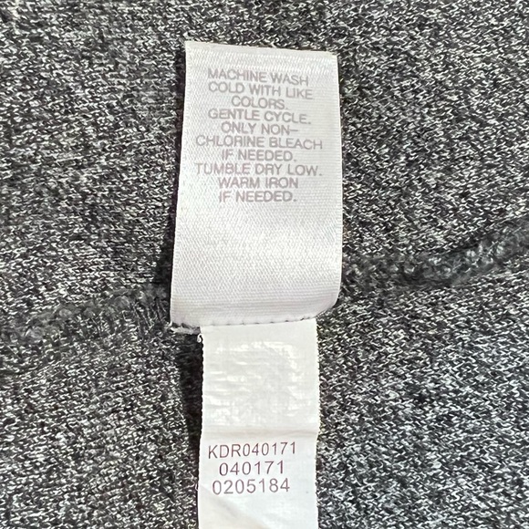 J.Jill Heather Grey Quiet Luxury Classic Lagenlook Lounge Warm Sweater Dress XL - Picture 6 of 7